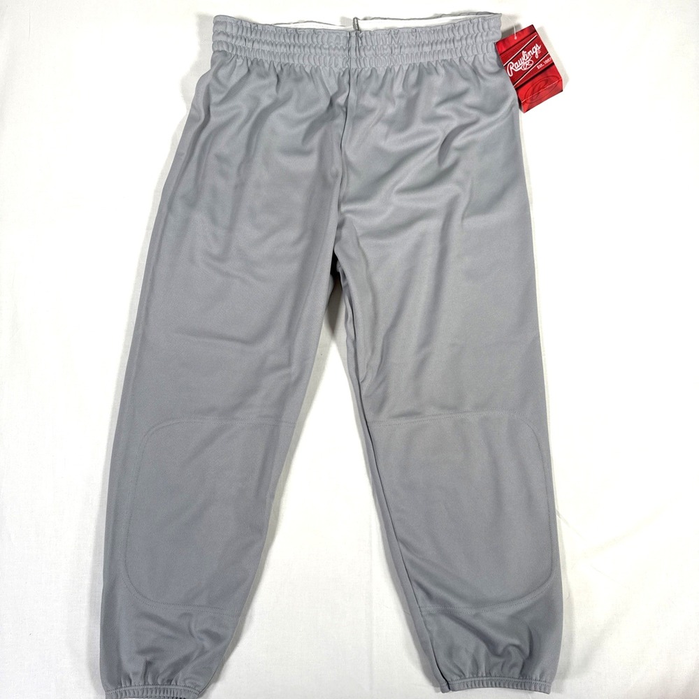 NWT!! Rawlings Mens Large Gray Baseball Pants Jogger Fit New With‎ Tags